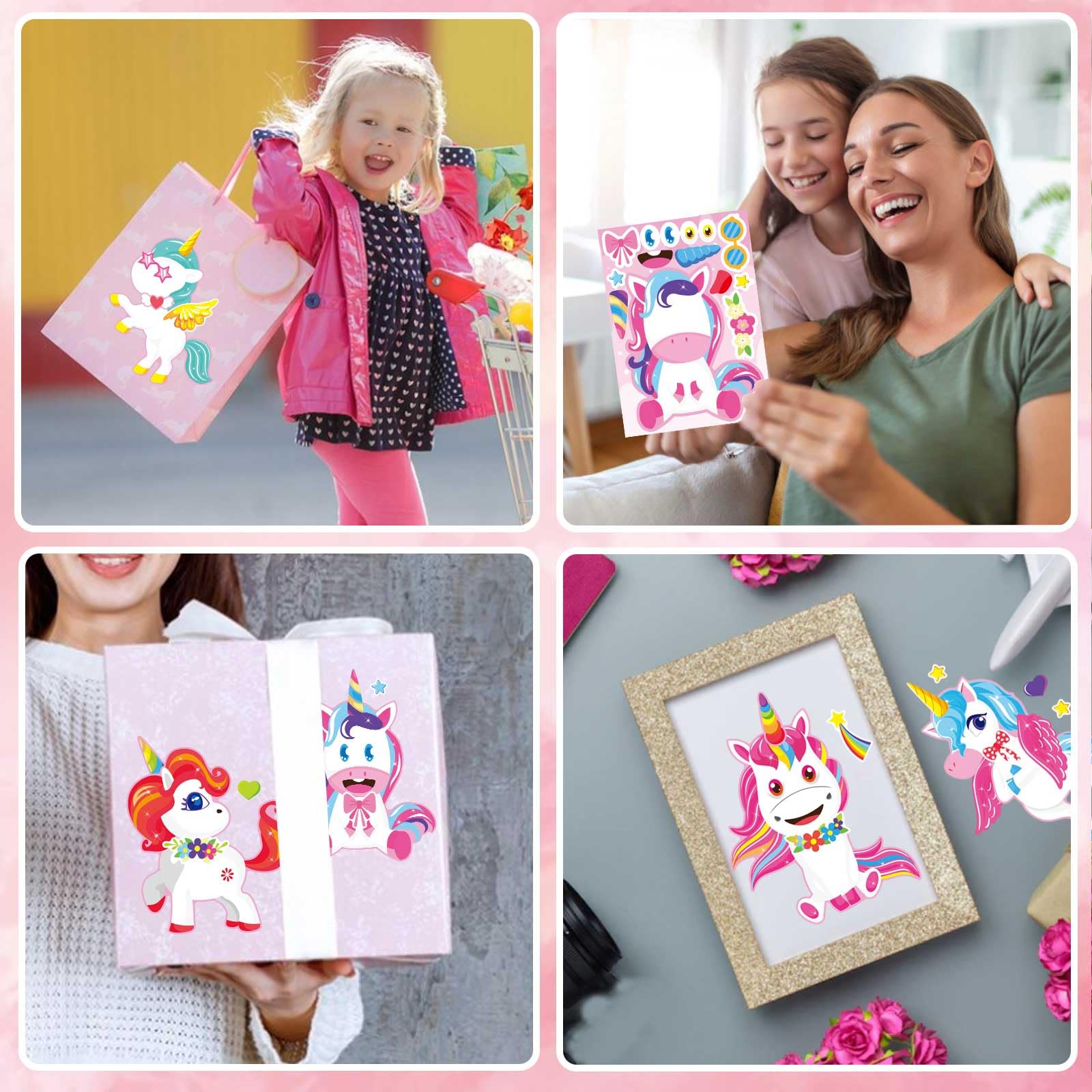 OTAITY unicorn stickers party favors for birthdays and celebrations.