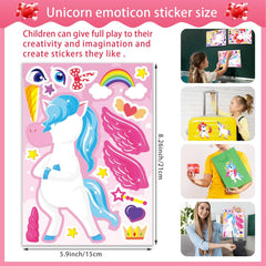 OTAITY unicorn stickers six designs offer varied options to spark imagination.