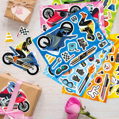OTAITY vivid colors and motocross motifs spark kids' imagination while decorating.