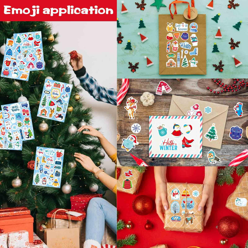 OTAITY winter sticker set adds color to journals and windows.