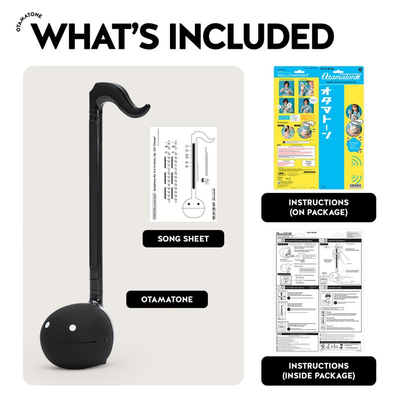 Otamatone black family-use invites shared music moments.