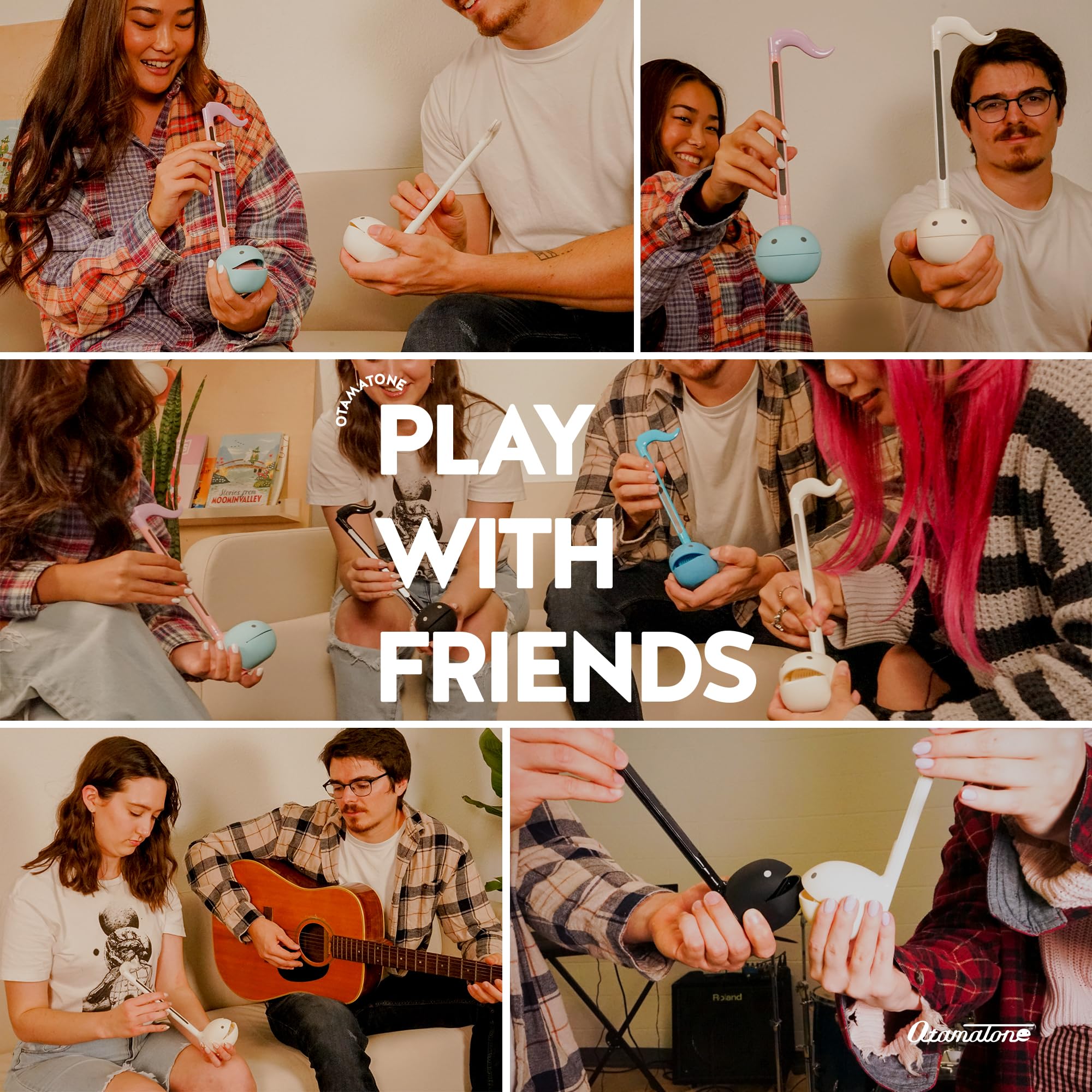 Otamatone Blue cheek squeeze adds lively vibrato for playful performances.