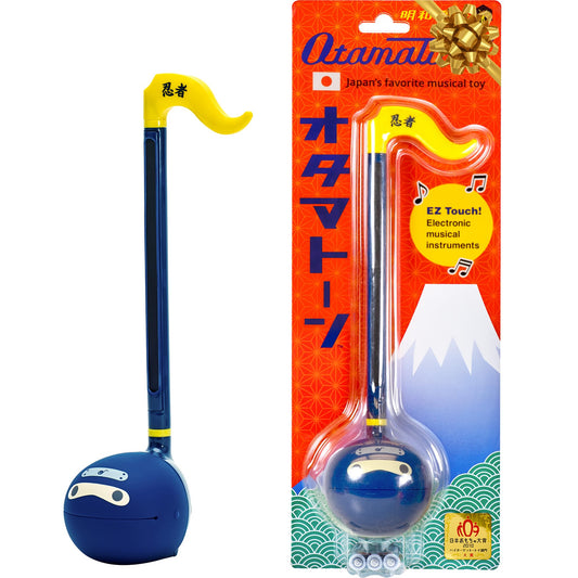 Otamatone Classic Ninja front view; iconic playful instrument for kids and adults, perfect for spontaneous jams at home