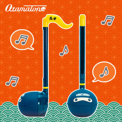 Otamatone Classic Ninja side view; ergonomic grip invites easy play sessions anywhere