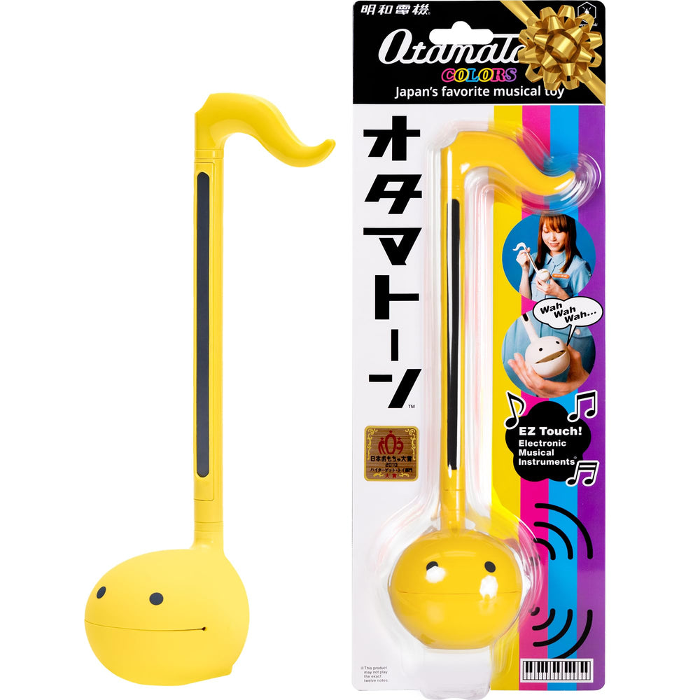Otamatone Classic Yellow front view showing its playful, approachable design for beginners