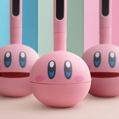 Kids enjoying Otamatone Kirby Pink Star Hero at home for creative play.