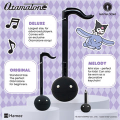 Otamatone Kuromi official licensing seal confirms authenticity.
