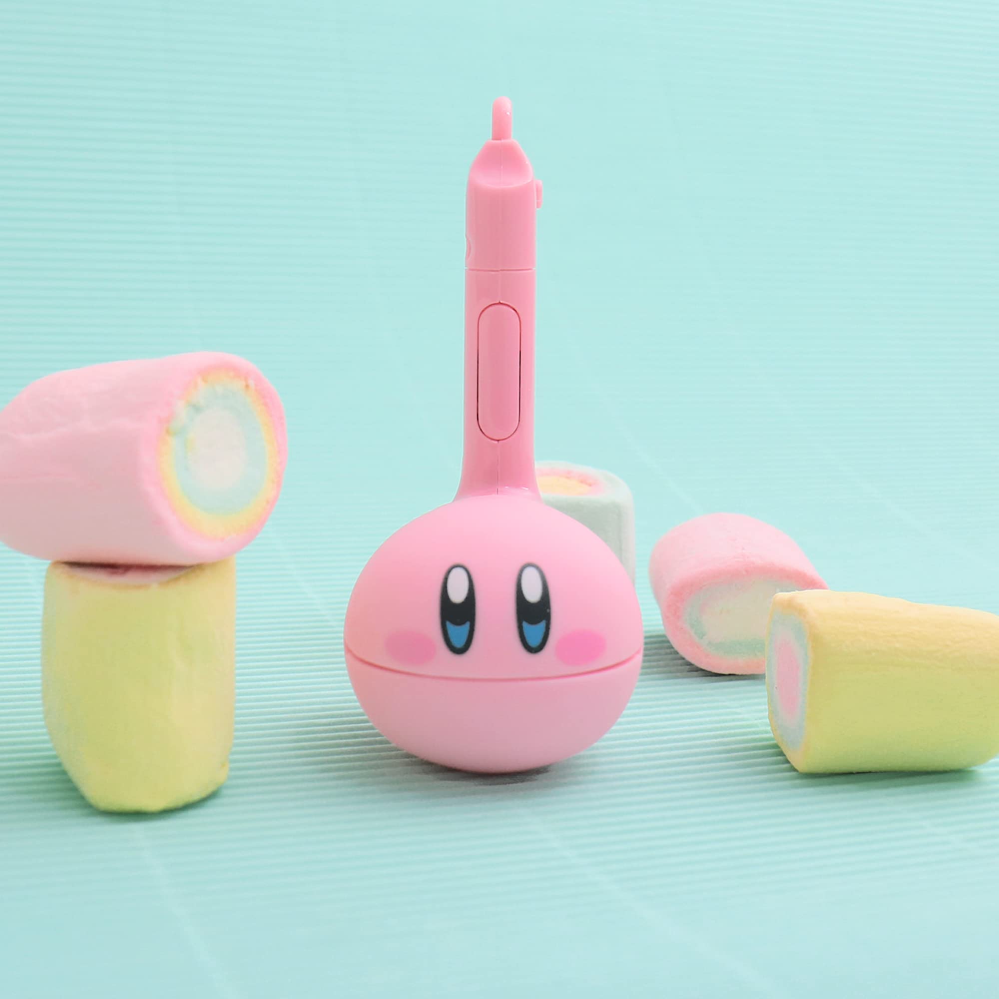 Otamatone Melody Kirby Edition battery included for testing and playtime.