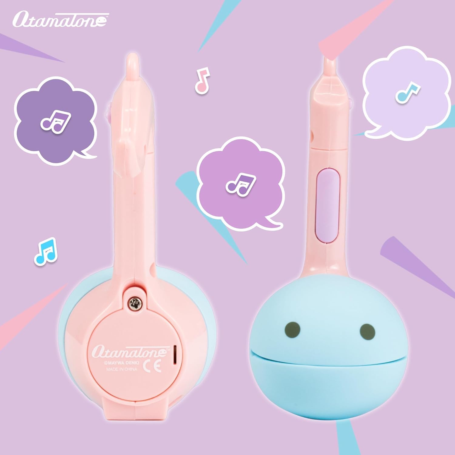 Otamatone Melody Mini close-up reveals built-in songs for instant play.