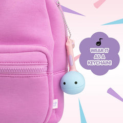 Otamatone Melody Mini in-hand demonstrates easy grip for beginners.