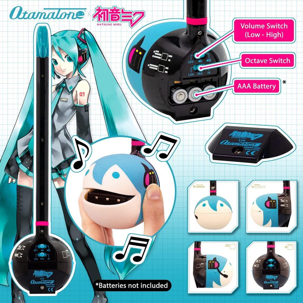 Otamatone ninja edition blue, a cute console for interactive performances and group music.