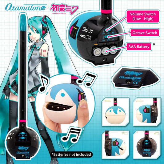 Otamatone ninja edition blue, a cute console for interactive performances and group music.