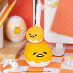 Otamatone Gudetama powered by three AAA batteries