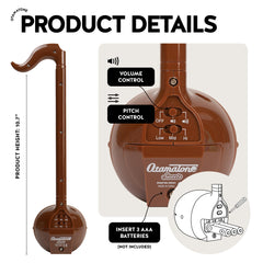 Otamatone Sweets Edition strawberry side view, easy grip during practice.