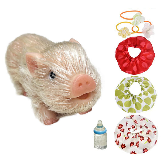 OtardDolls 5-inch lifelike pig doll close-up with detailed silicone skin for realistic play