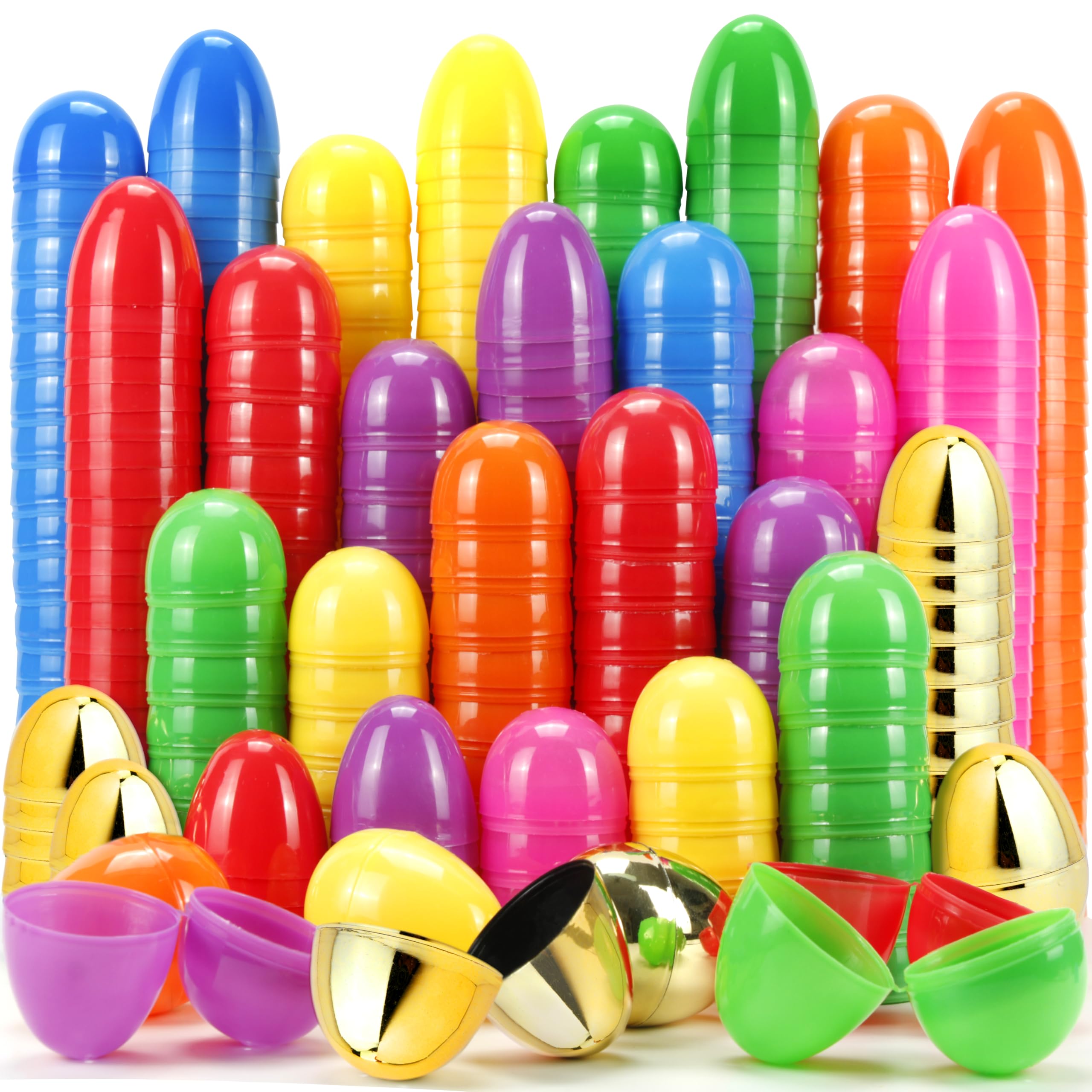 OCTERIC Easter eggs 210pcs in multi-color, ideal for large Easter hunts.