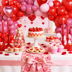 OTLGEUA Valentines arch kit light pink balloons highlight soft romance