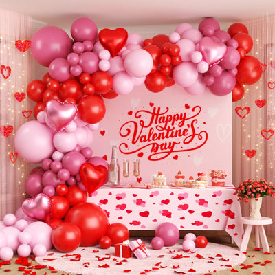 OTLGEUA Valentines arch kit pink balloons for romantic décor and photos