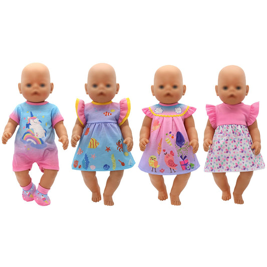 OTMOON 13-16in doll outfits - back-fastener eases dressing.