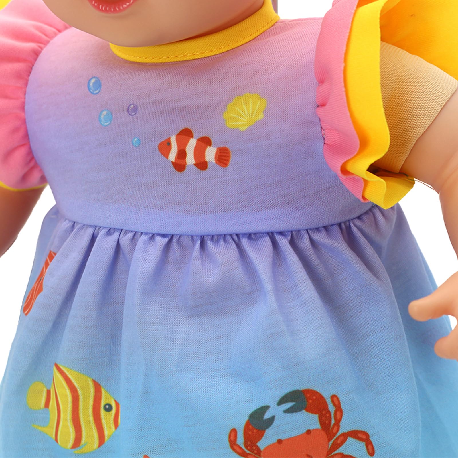 OTMOON 13-16in doll clothing - back closure lets quick changes.