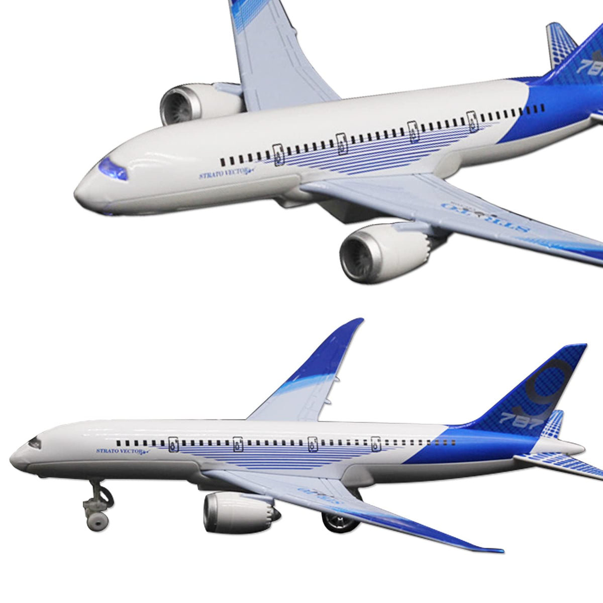 OTONOPI 787 blue wings detail supports durable, imaginative play.