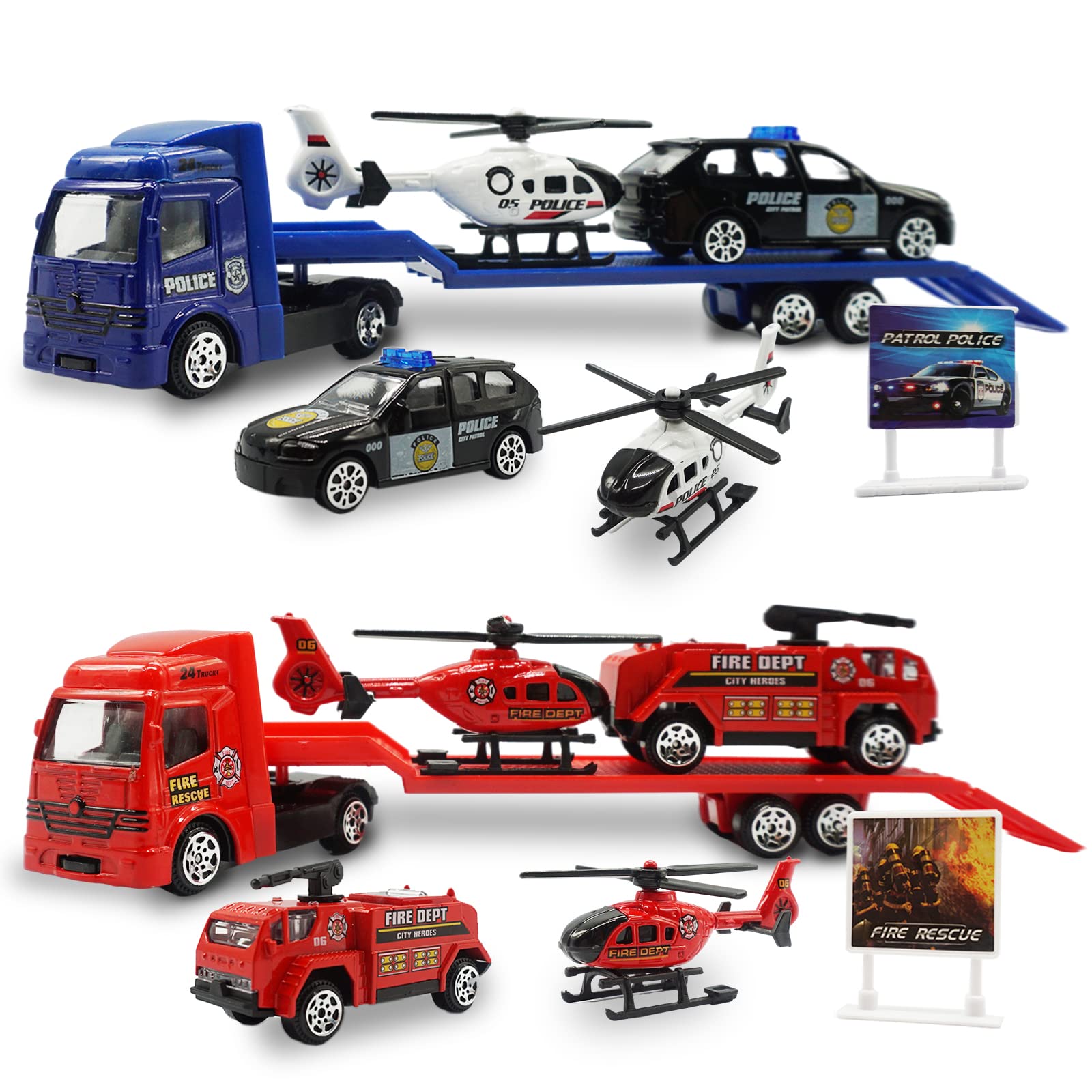 OTONOPI carrier truck 1 enhances imaginative rescue play and fine motor skills.