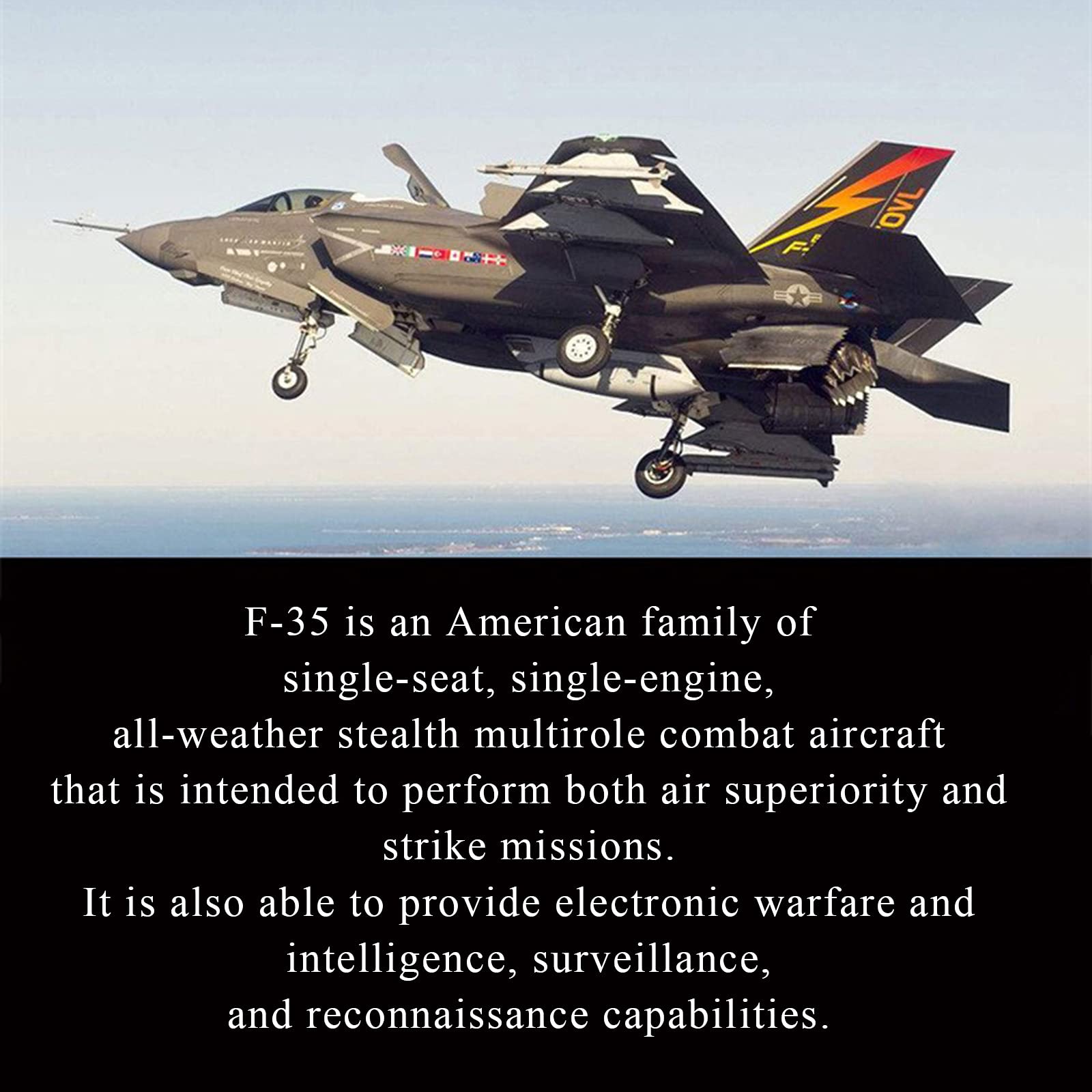 OTONOPI F-35 diecast metal construction adds durability for long-term display