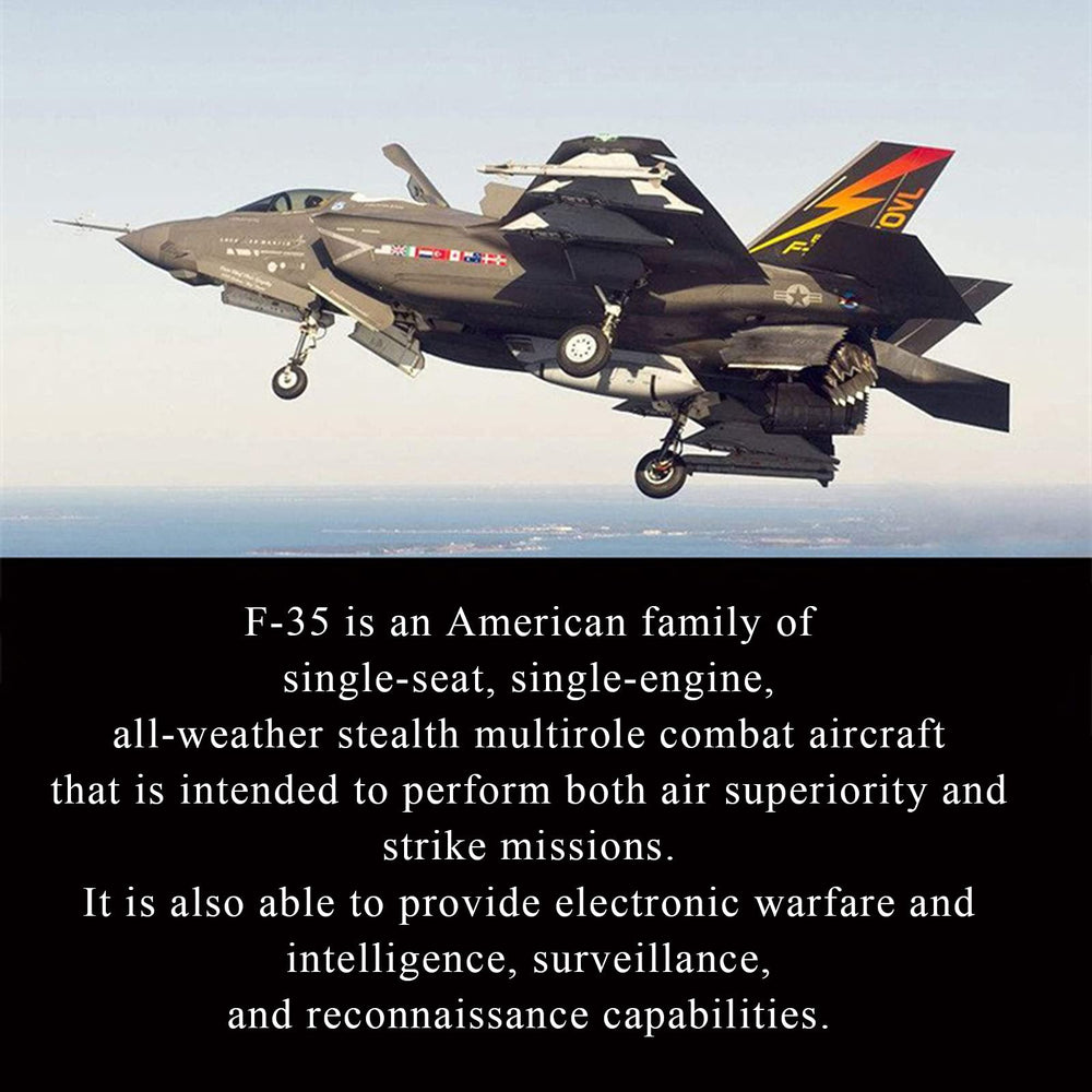 OTONOPI F-35 diecast metal construction adds durability for long-term display