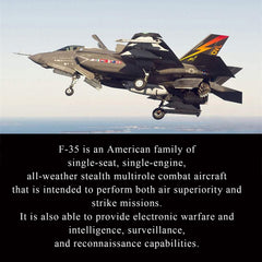 OTONOPI F-35 diecast metal construction adds durability for long-term display