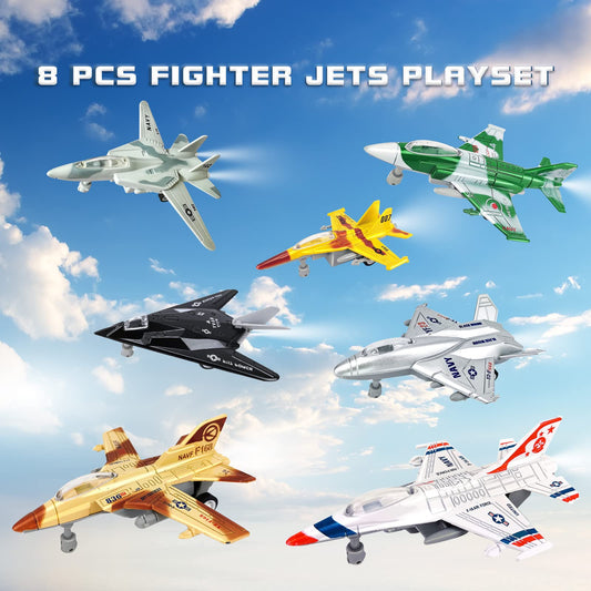 OTONOPI fighter-jet gray plane for preschool discovery and realistic cockpit styling.