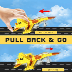 OTONOPI fighter-jet yellow plane for energetic play and standout design.