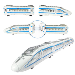 OTONOPI four-pack toy train set for imaginative play in the playroom.