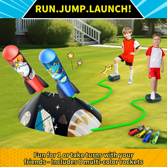 Otoseth foam rockets safely soar up to long distances for dynamic backyard games.