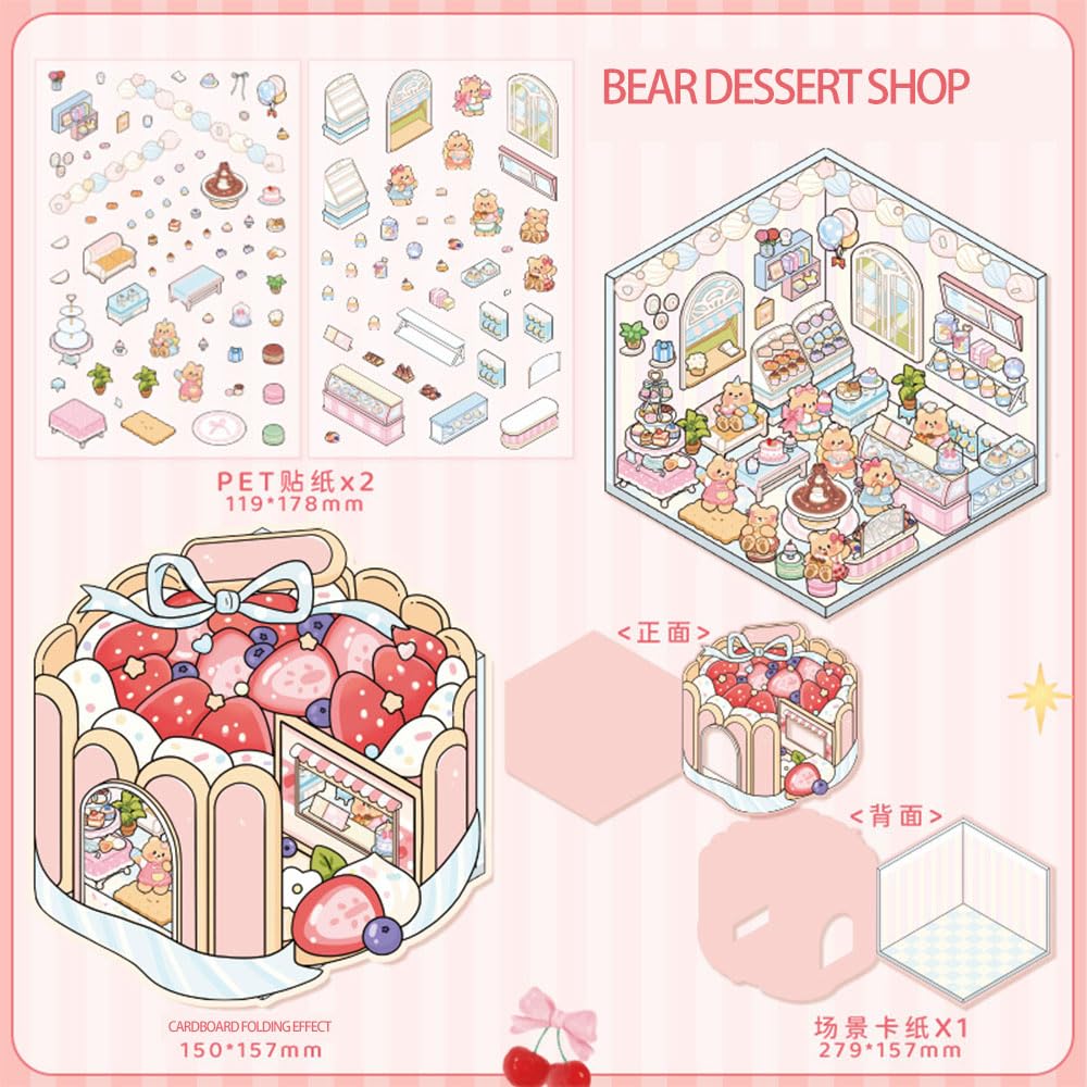 OTYSLIU clothing-store 3D sticker scene brings fashion-forward flair to planners