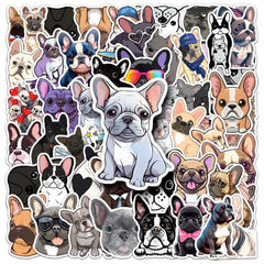 OTYSLIU French Bulldog stickers on water bottle resist fading during daily use.