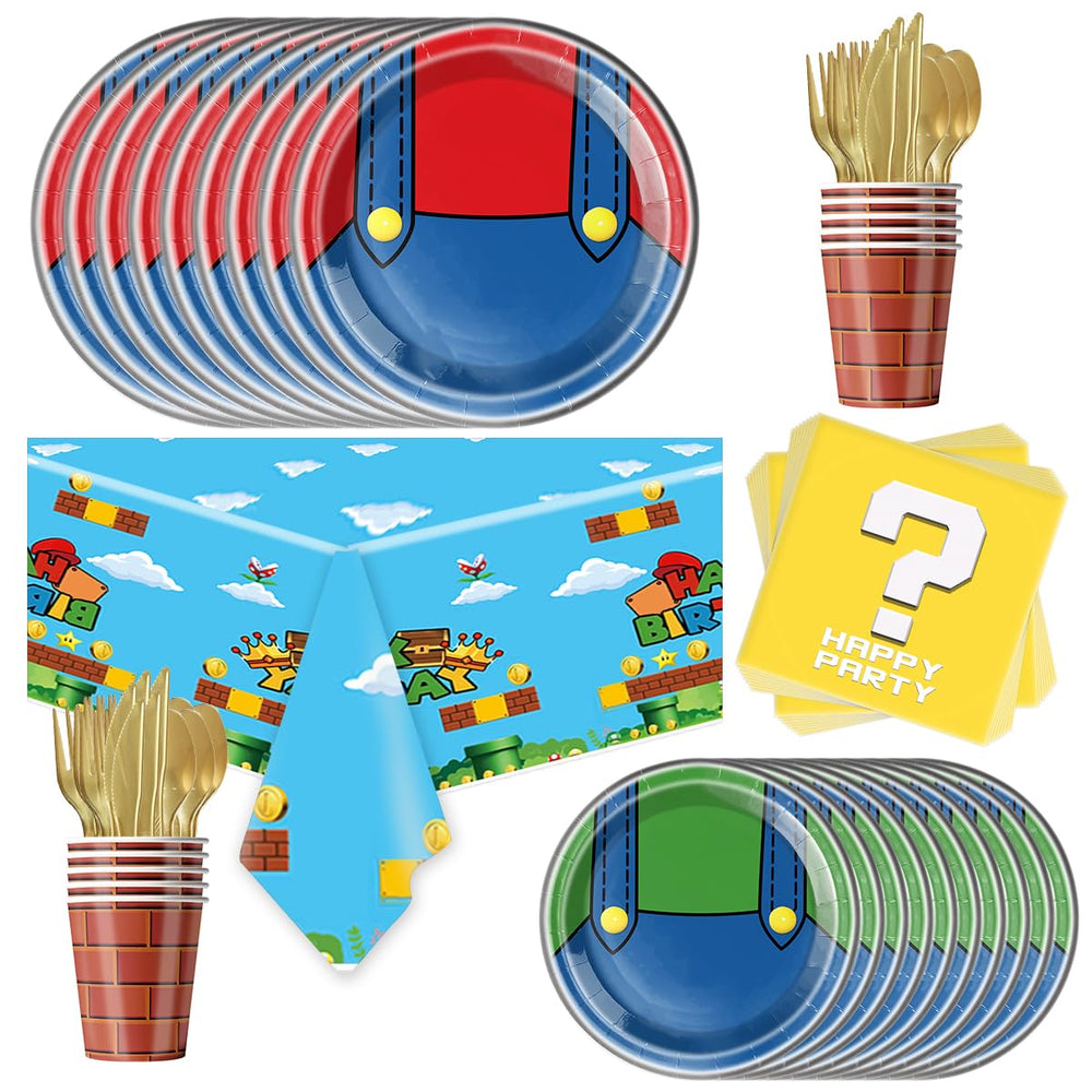 OU RUI Super Brother 81-piece tableware layout for a coordinated party look