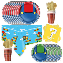 OU RUI Super Brother 81-piece tableware layout for a coordinated party look