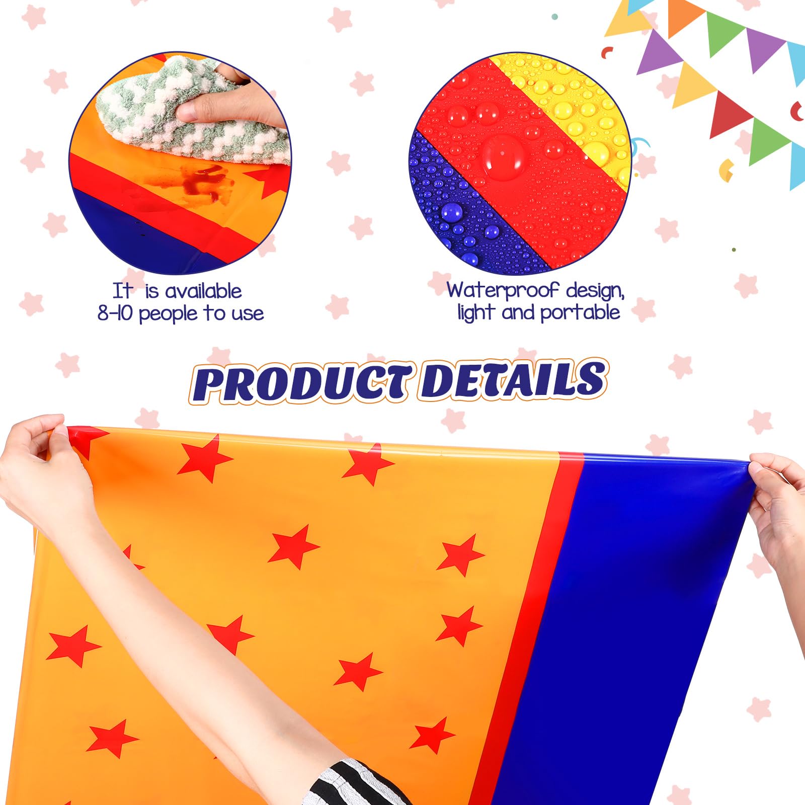 Oudain 108x54 inch tablecloth fits standard tables