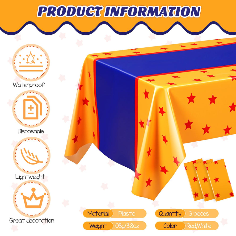 Oudain disposable plastic tablecloth makes cleanup breezy