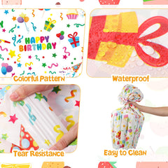 Oudain three pack disposable tablecloths ready for quick cleanup