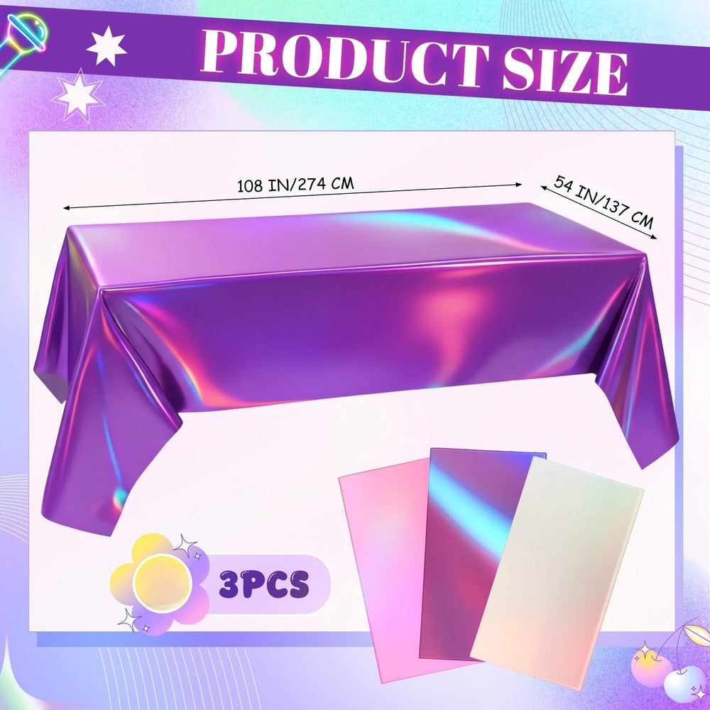 Oudain iridescent silver tablecloth reflects light for elegant decor