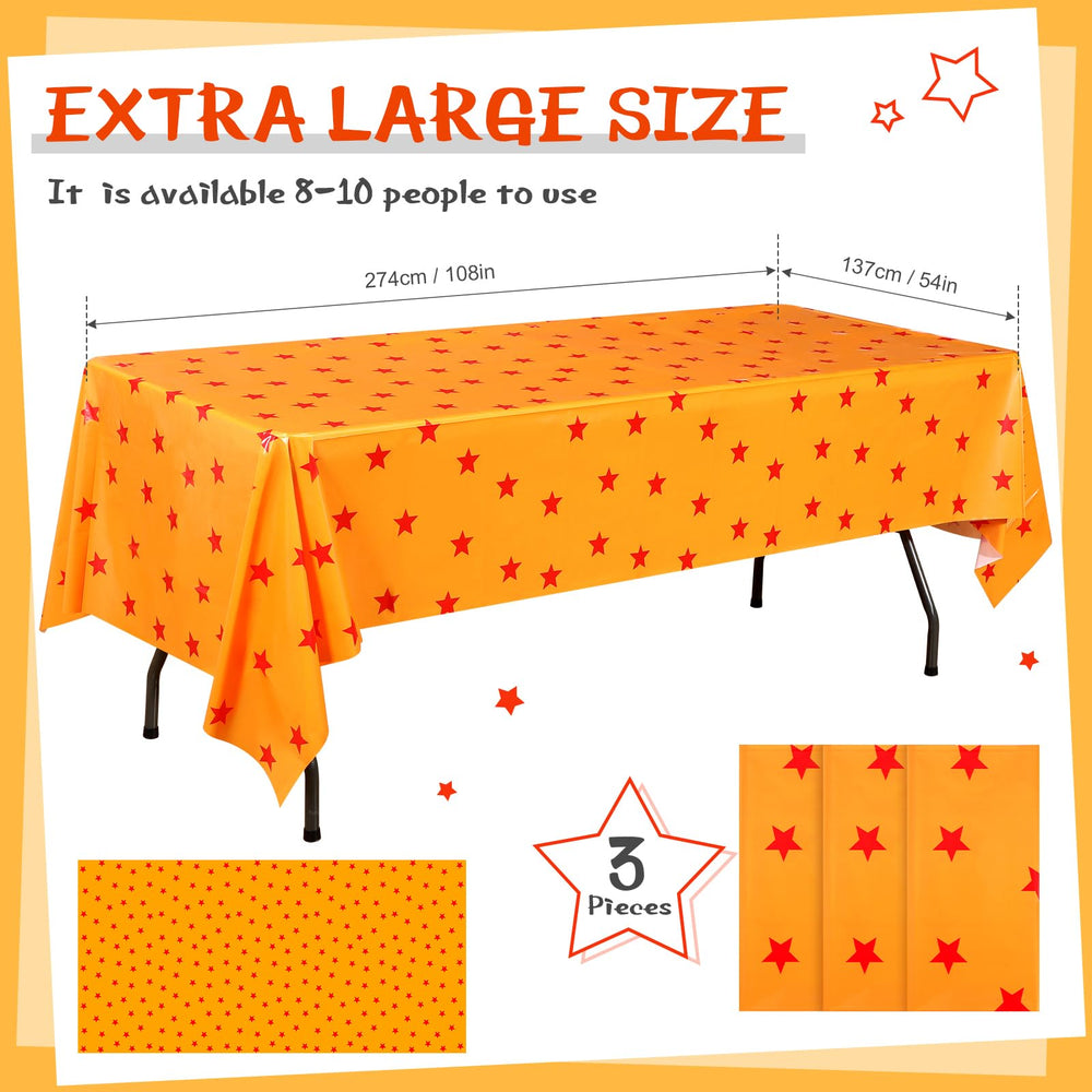 Oudain plastic party tablecloth featuring anime design for quick cleanup after events.