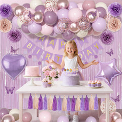 Ouddy Party butterfly-decor accents enhance whimsical party ambiance.
