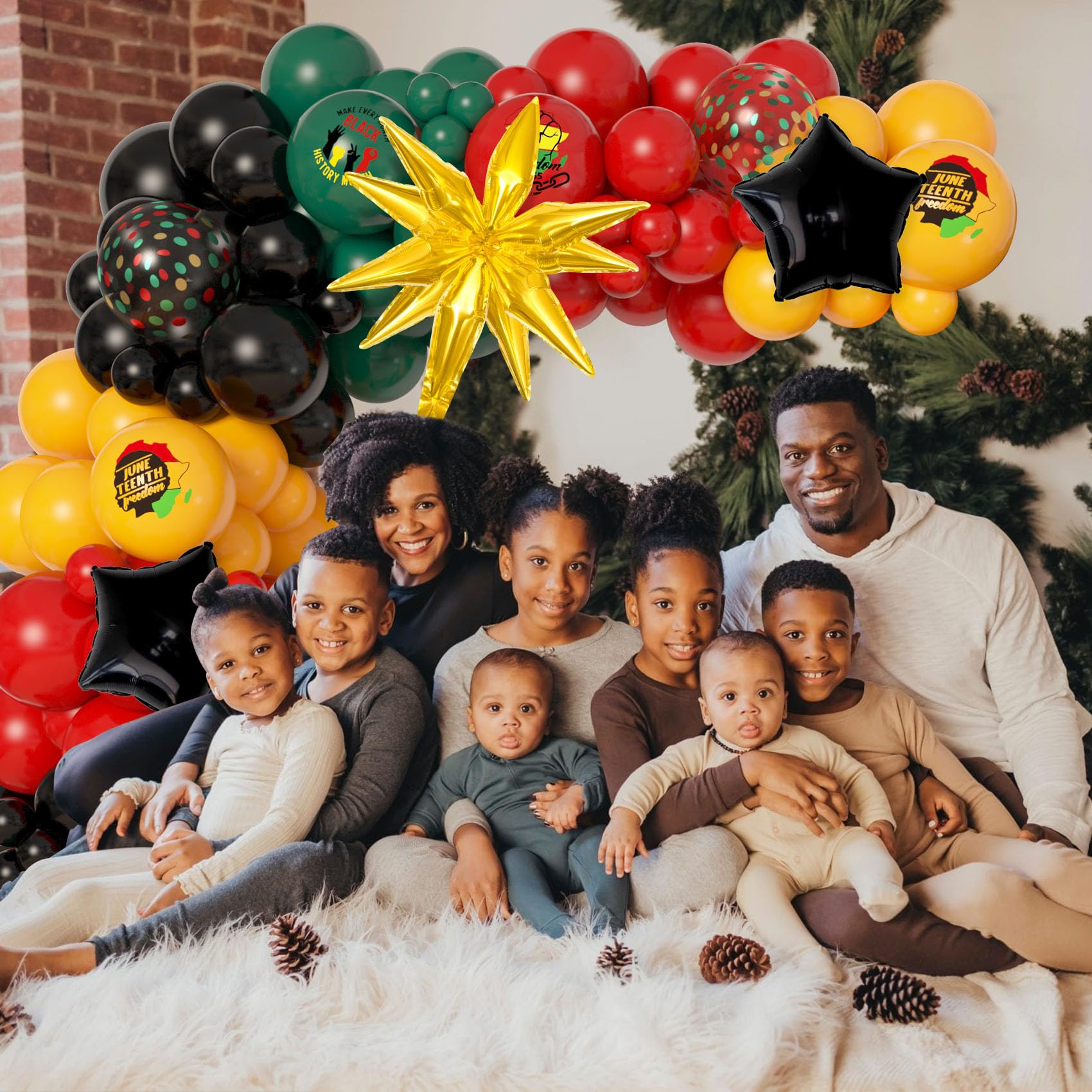 Ouddy Life balloon kit provides glue and rods for simple, sturdy black history displays