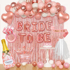 Ouddy Life rose gold sash and crown for a stylish bride-to-be moment