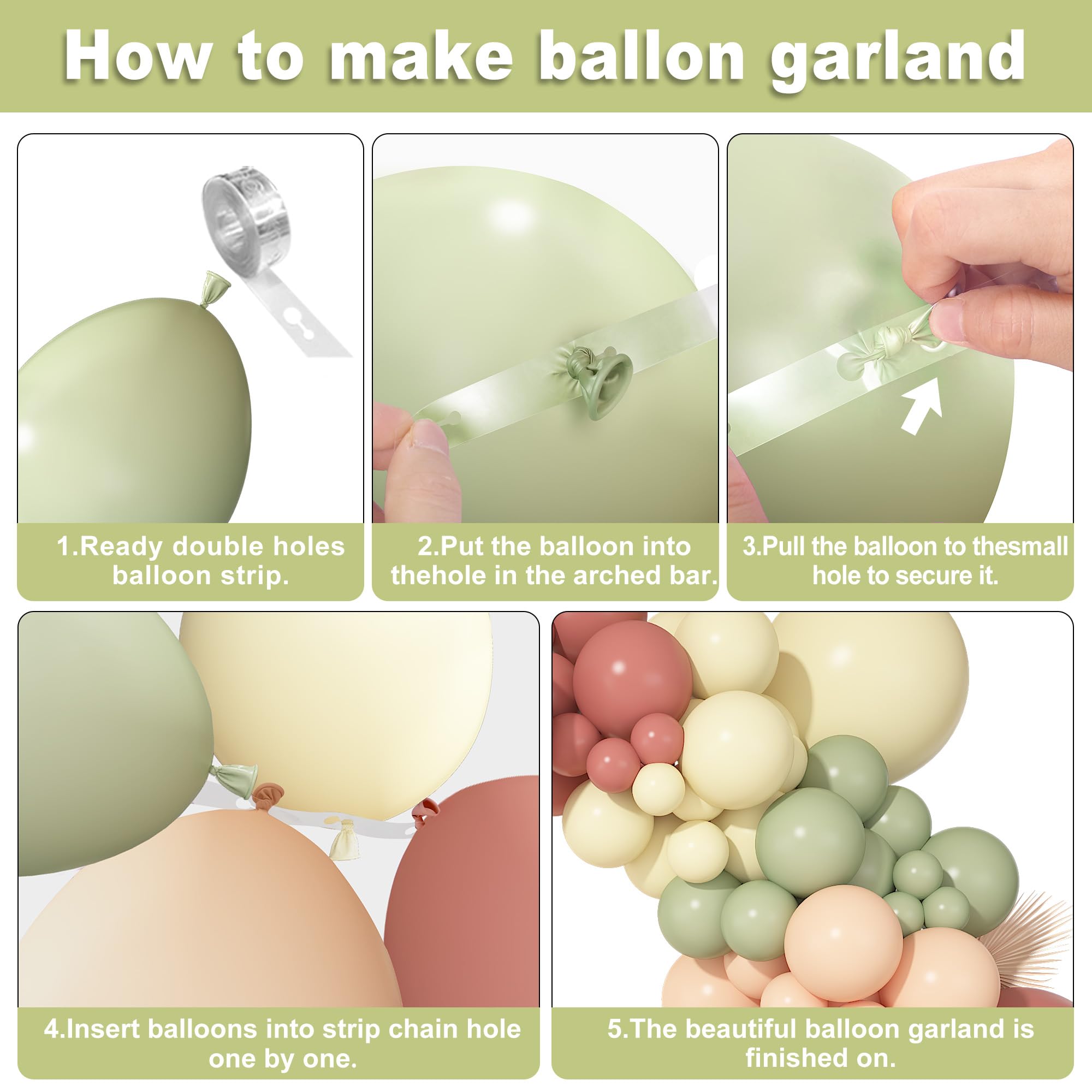 Ouddy Party 10in and 5in balloons for versatile garland fills