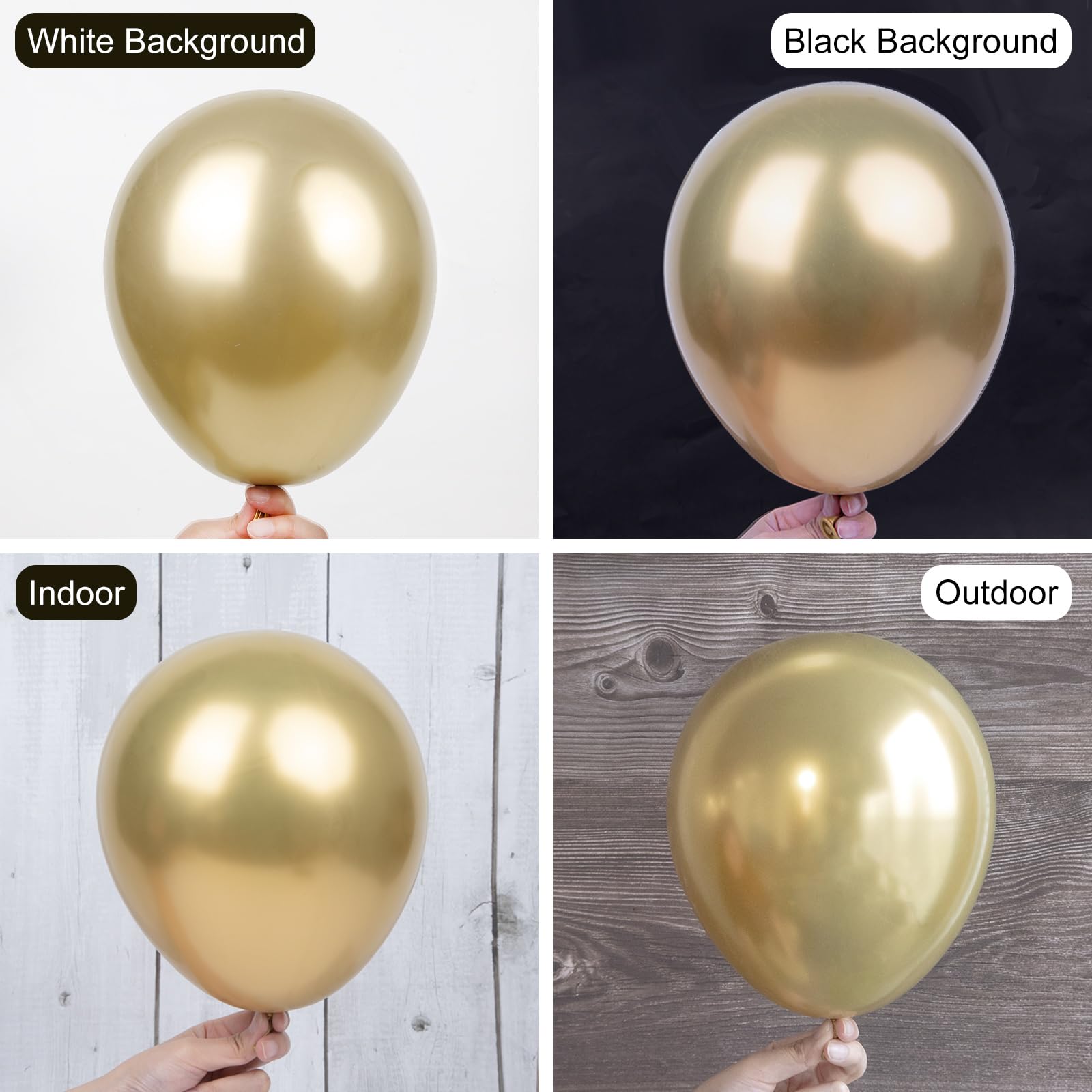 Ouddy Party 10-inch gold balloon ideal for layered balloon garlands.