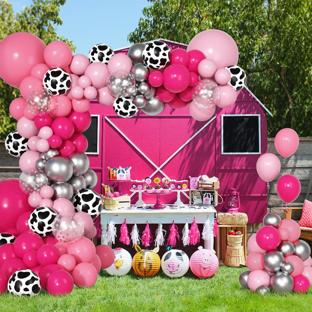 Ouddy Party 10-inch cowgirl balloons for playful decor