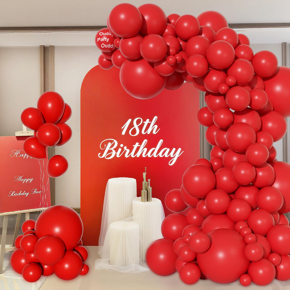 Ouddy Party 10in red balloon adds mid-size flair to decor