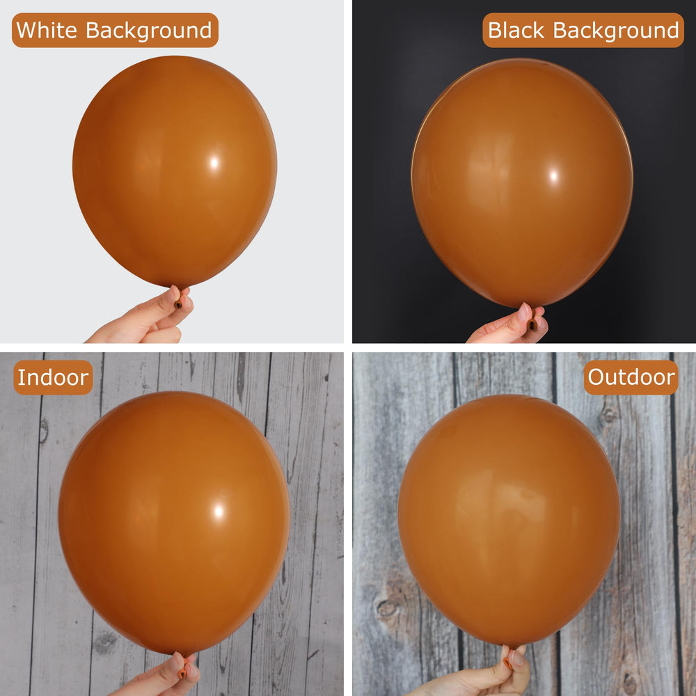 Ouddy Party burnt orange 5in balloons for delicate accents